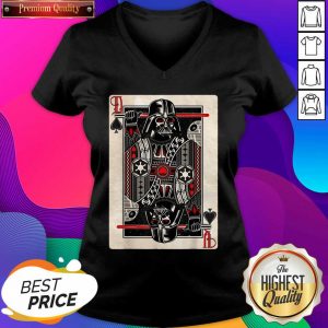 Star Wars Darth Vader King Of Spades Graphic V-neck- Design By Sheenytee.com