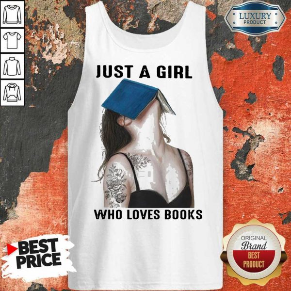 Worried A Girl Who Loves Books 1 Tank Top