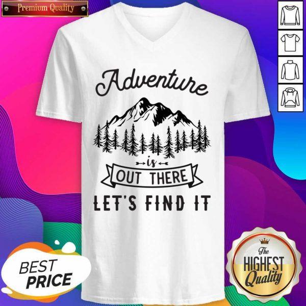 Adventure Is Out There 5 Find It V-neck - Design by Sheenytee.com