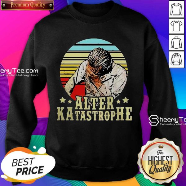 Happy Alter Katastrophe Vintage Sweatshirt