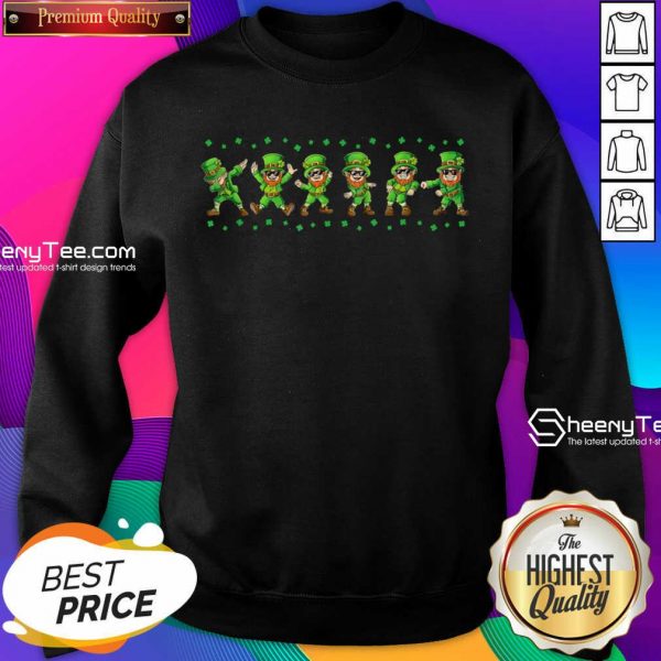 Leprechauns 6 Dancing St Patricks Day Sweatshirt - Design by Sheenytee.com