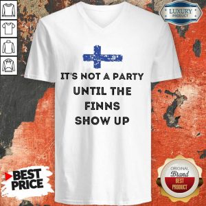 It's Not A Party The Finns Show Up V-neck