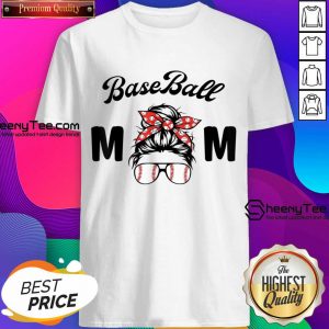 Baseball Mom Messy Bun Shirt