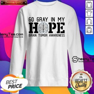 Go Gray In My Hope Brain Tumor Awareness Sweatshirt