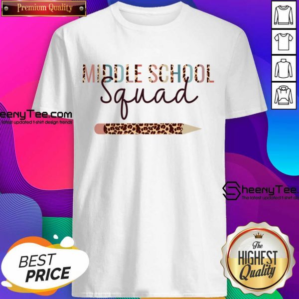 Middle School Squad Leopard Shirt