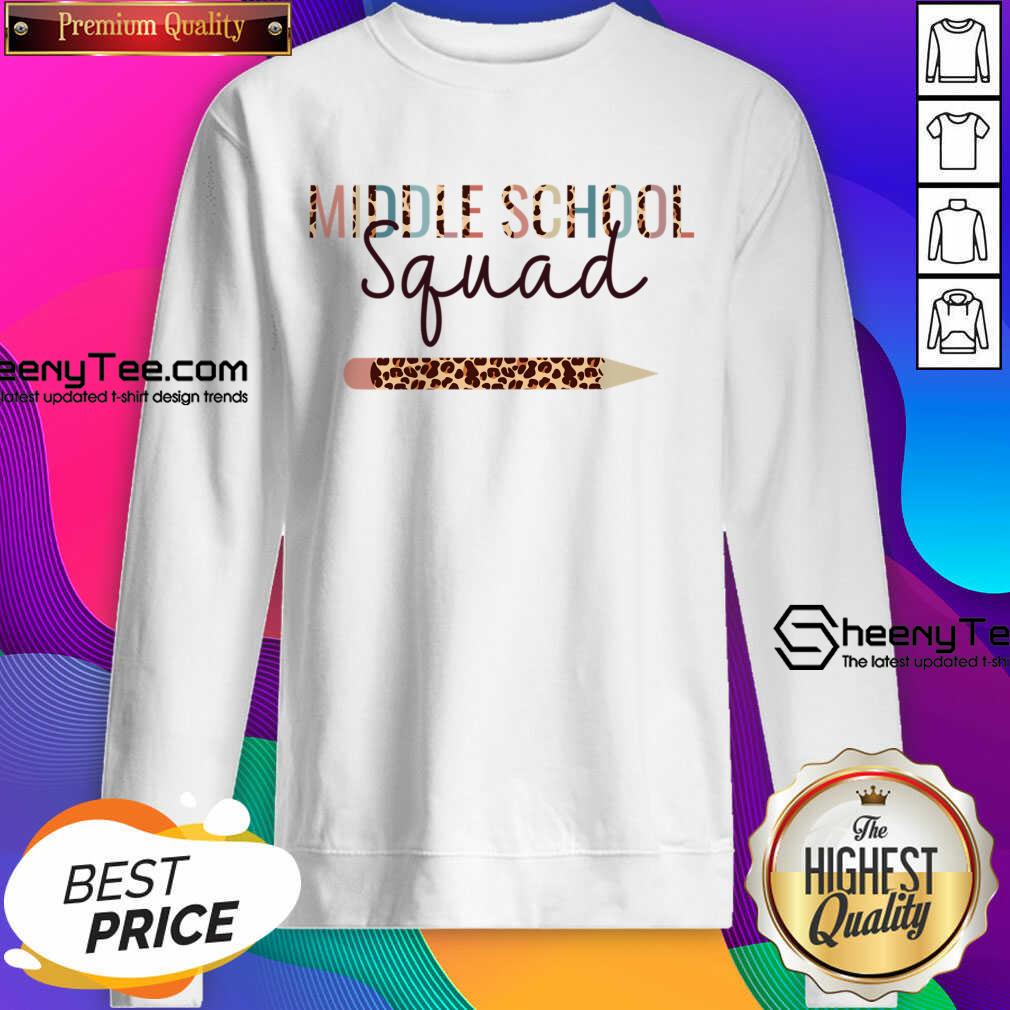 Middle School Squad Leopard Sweatshirt