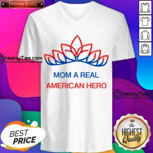 Mom Is A Real American Hero V-neck